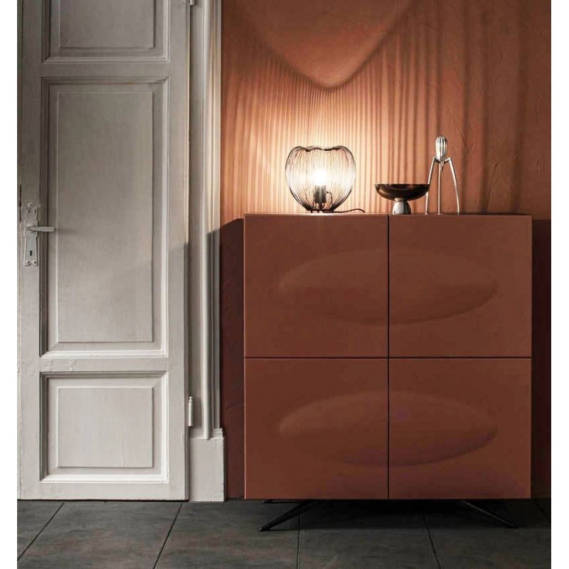 Lampada da tavolo stile moderno in nero  h 25