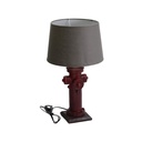 Lamp wood resin hat gray hydrant cmø30h55