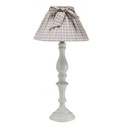 Metal lamp with checkered hat cm30h60