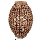 Natural rattan lamp with ø25h35,5 cm base