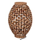 Natural rattan lamp with ø25h35,5 cm base
