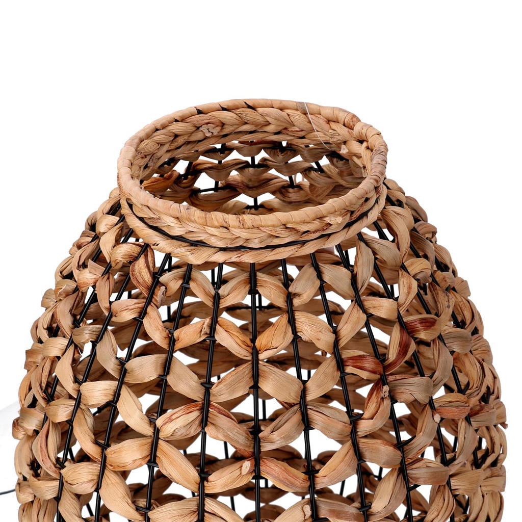 Natural rattan lamp with ø25h35,5 cm base