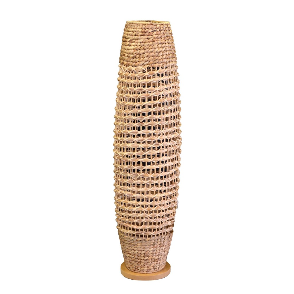 Natural rattan floor lamp with ø31h119,5 cm base