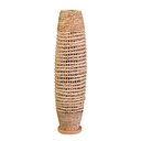 Natural rattan floor lamp with ø31h119,5 cm base