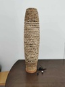 Natural rattan floor lamp with ø31h119,5 cm base