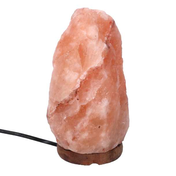Wood base salt lamp 2-4 kg with cmø15h19 connection