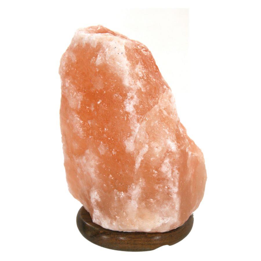 Wood base salt lamp 4-6kg with cmø18h20 connection