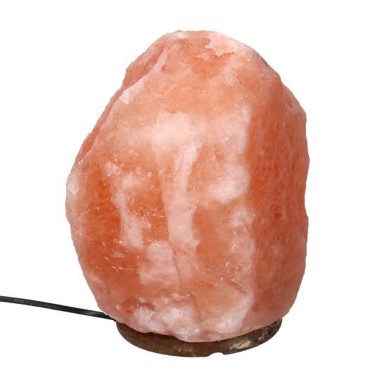 Wood base salt lamp 9-12kg with cmø20h34 connection