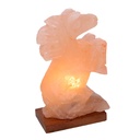 Lampada sale base legno cavallo con attacco cm 15x8h30