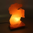 Lampada sale base legno cavallo con attacco cm 15x8h30