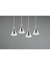 Lampadario Lineare Enzo 4xE27 Nichel Opaco Trio Lighting