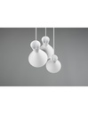 Lampadario Rotondo Enzo 3xE27 Bianco Opaco Trio Lighting