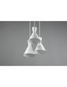 Lampadario Rotondo Enzo 3xE27 Bianco Opaco Trio Lighting