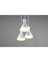 Lampadario Rotondo Enzo 3xE27 Bianco Opaco Trio Lighting
