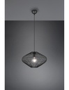 Lampadario Sospensione Gabbia Metallo Nero Cobain Trio Lighting