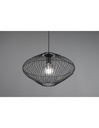 Lampadario Sospensione Gabbia Metallo Nero Cobain Trio Lighting