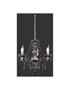 Lampadario con Bracci 3 Luci Classico Lüster Cromo Pendenti Decorativi Neri Trio Lighting