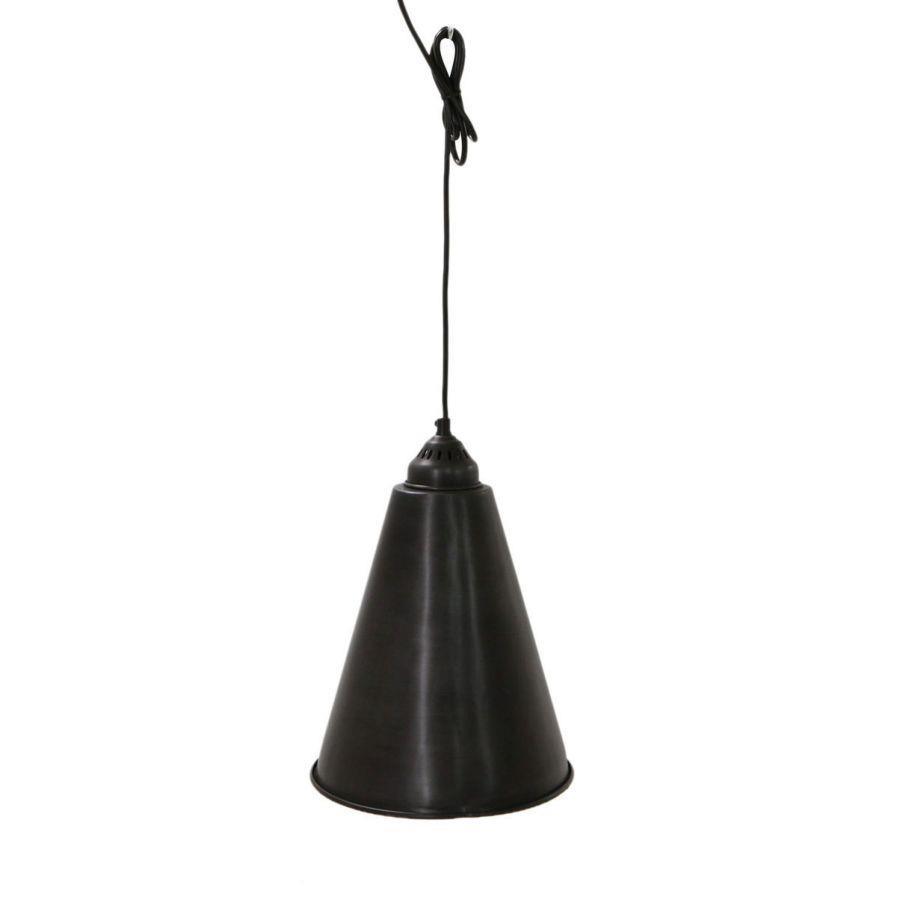 Lampadario ferro nero cm 26 x 21 x h 27