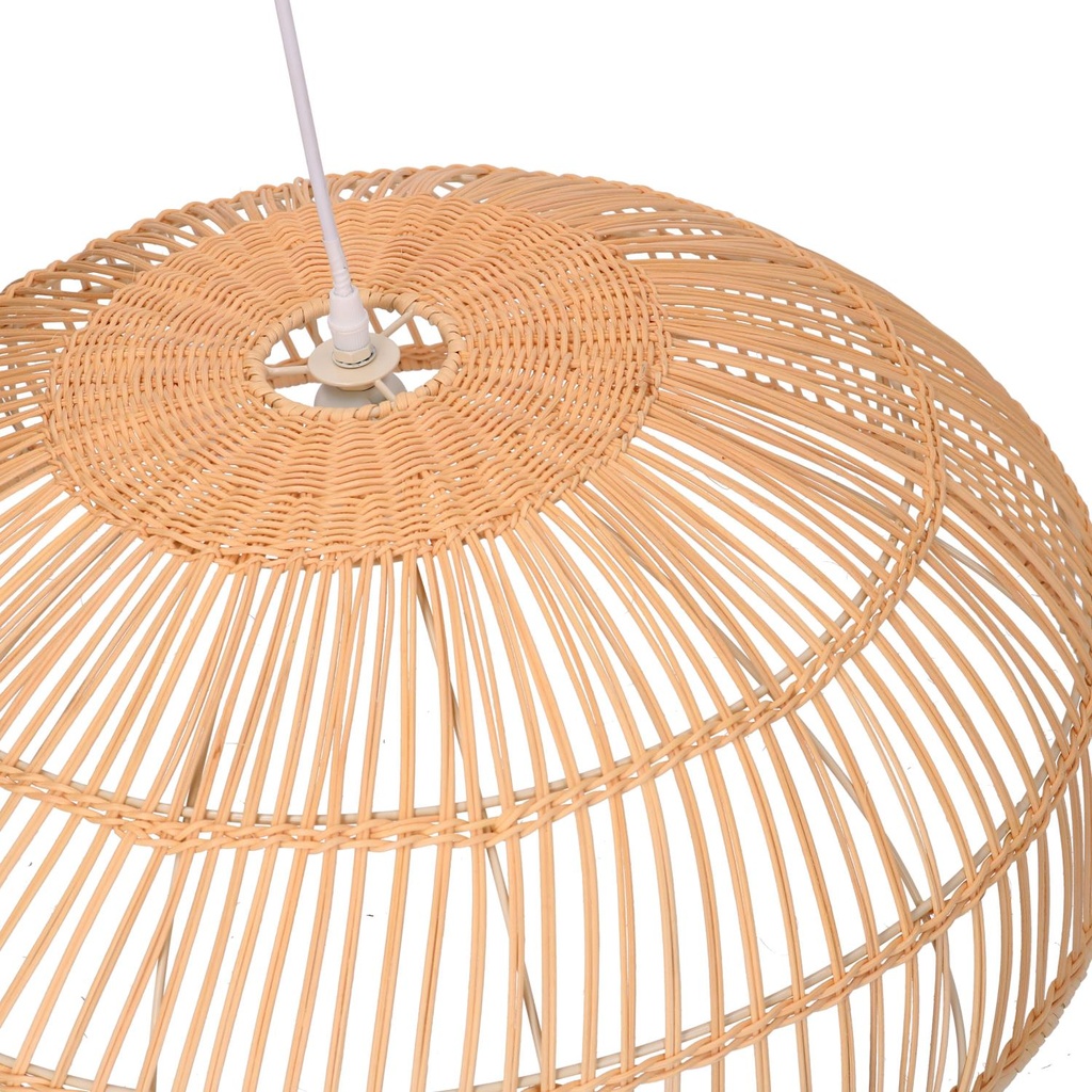 Natural rattan chandelier with ø60,5h21,5 cm attachment