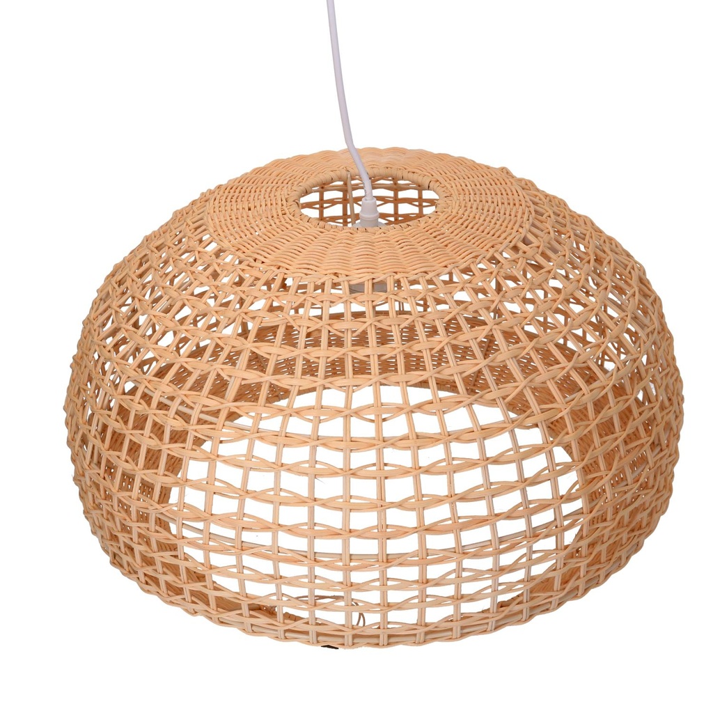 Natural rattan chandelier with ø50h30,5 cm attachment