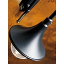 Lampione 2 luci struttura in pressofusione di alluminio ruggine  h.230 cm