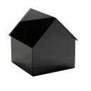 Lanterna led vetro casetta cm30x29,5h31,5