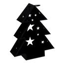Lanterna metallo albero nero cm20x6h25