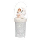 Lanterna metallo resina bianco angelo cmø14h37/45