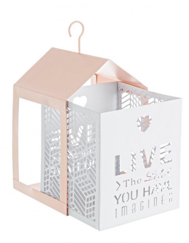 4x Set2 Lanterna Armonia Pesca-Bianco