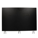 Lavagna con appendino legno 3 posti e gessetto cm60x40-47x8