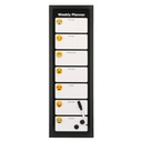 Lavagna magnetica emoji con pennarello cm20x60x1,5