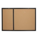 Lavagna magnetica memo con sughero e gessetto cm60x40x1,5