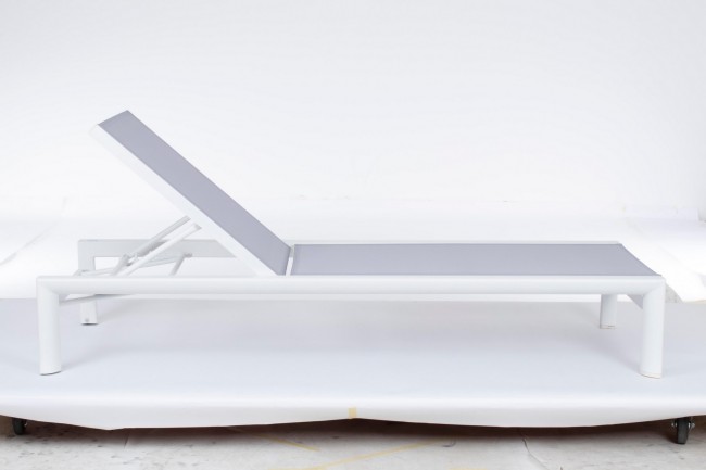 Lettino Skipper New C-Ruote Bianco Yk11