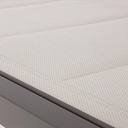 Lettino alto in alluminio con ruote Hilde coffee