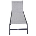 Lettino in alluminio Claveland antracite