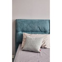 Letto Matrimoniale Contenitore Safira Tessuto Blu L 173 x P 214,5 x H 112 cm