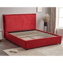 Letto Matrimoniale Contenitore Tessuto Rosso  170x206x118 cm