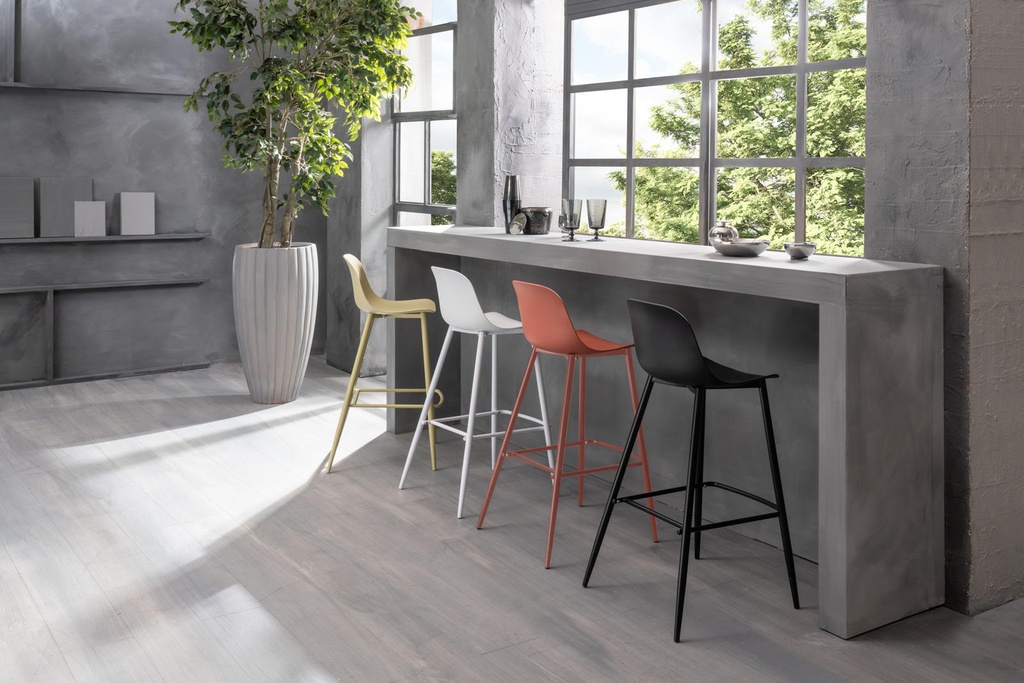 4x Sgabello in Polipropilene 47.5cm x 47cm H. 91.5cm