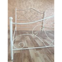 Letto singolo Papavero ferro battuto avorio oro