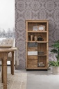 Libreria 1 anta 4 piani legno Tudor cm 71 x 34 x 163