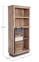 Libreria 1 anta 4 piani legno Tudor cm 71 x 34 x 163