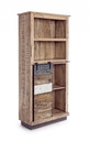 Libreria 1 anta 4 piani legno Tudor cm 71 x 34 x 163