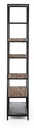 Libreria 6 piani in metallo stile industriale cm 84x35x188h