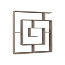 Libreria con 5 ripiani, colore light mocha, 129x125x22 cm