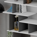 Libreria design Apollon bianco antracite