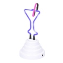 Neon martini glass light cmø10h19,5