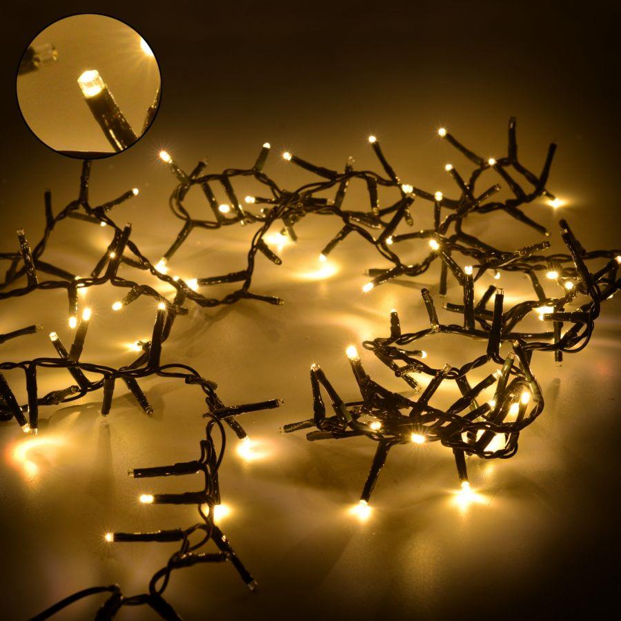 Luce filo 150 mini led bianco caldo controller cm300 al. fissa uso esterno