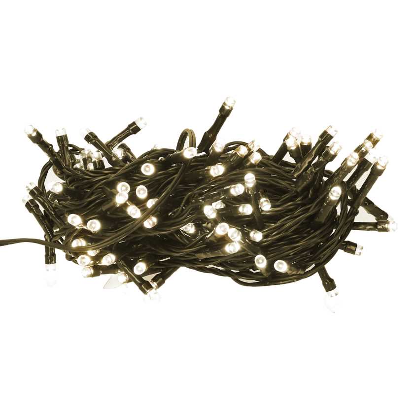 Luce filo 300 led bianco caldo con controller 18m