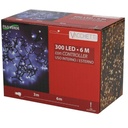 Luce filo 300 led bianco freddo controller cm600 al. fissa uso esterno