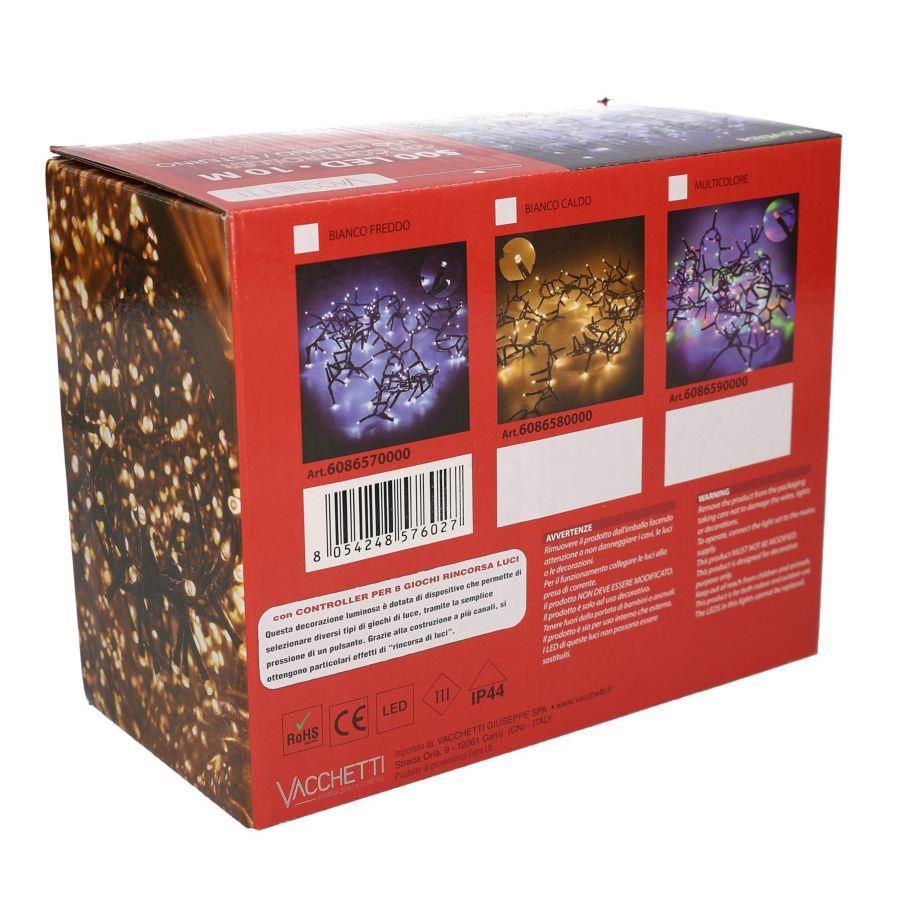 Luce filo 500 led bianco freddo controller cm1000 al. fissa uso esterno